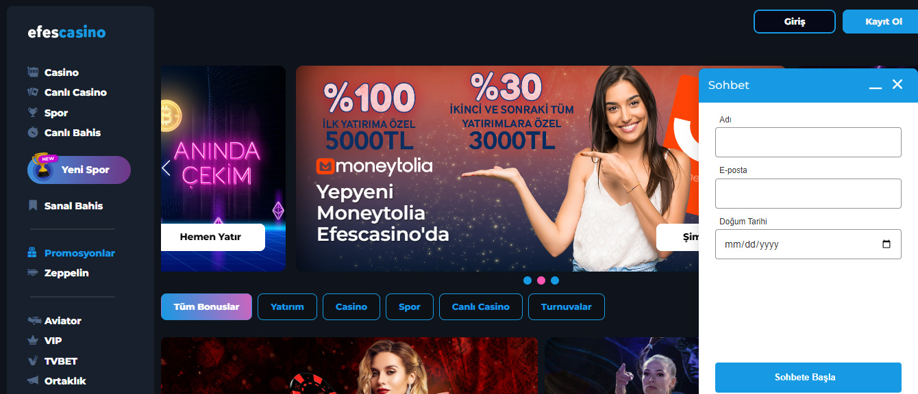 Efes Casino Müşteri Hizmetleri